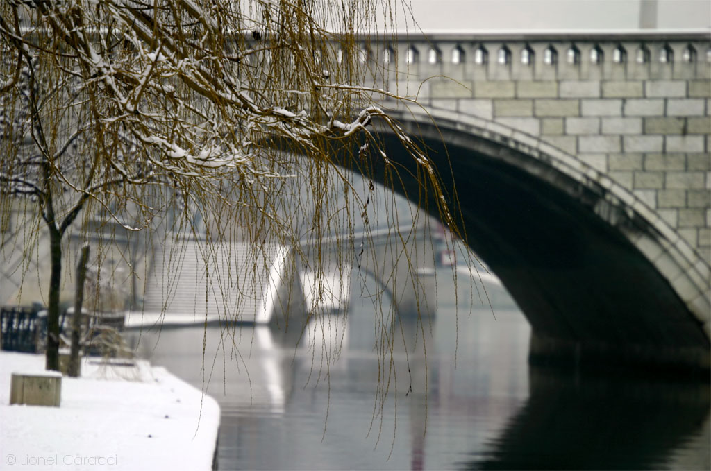 Photo poétique de Lyon, pont Bonaparte - Photographies d'art de Lionel Caracci, Krom Galerie Lyon