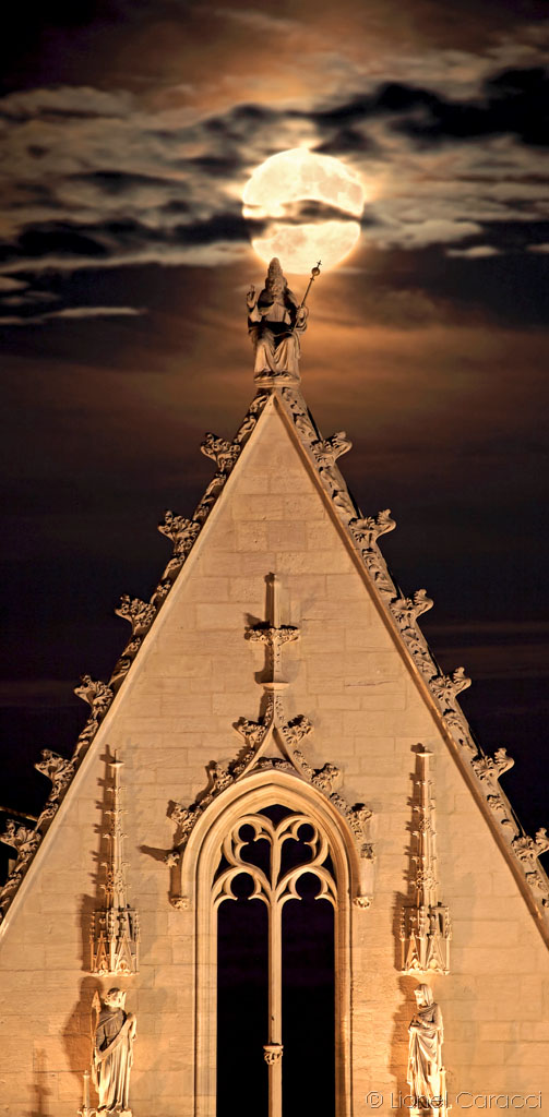 Photo encadrée de Lyon, cathédrale Saint-Jean - © Lionel Caracci, Krom Galerie Lyon